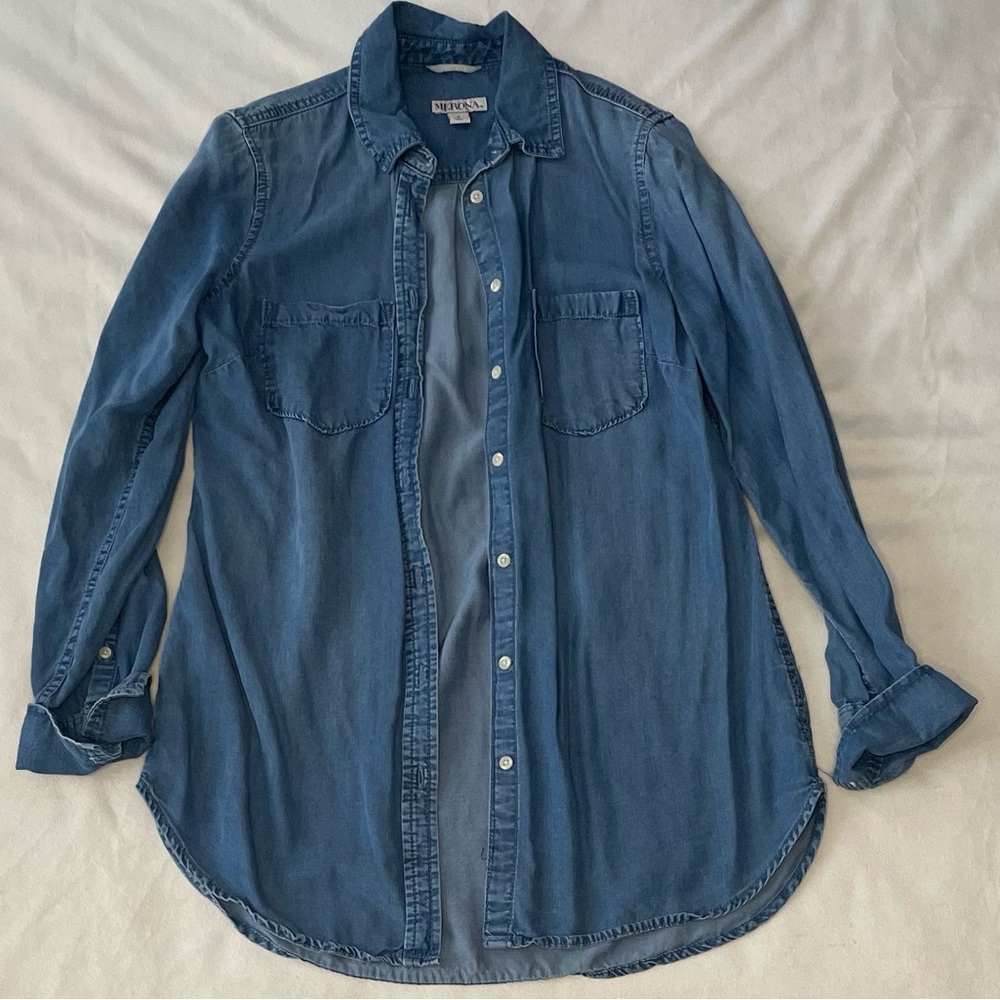 Merino Jean Button Up Women’s
